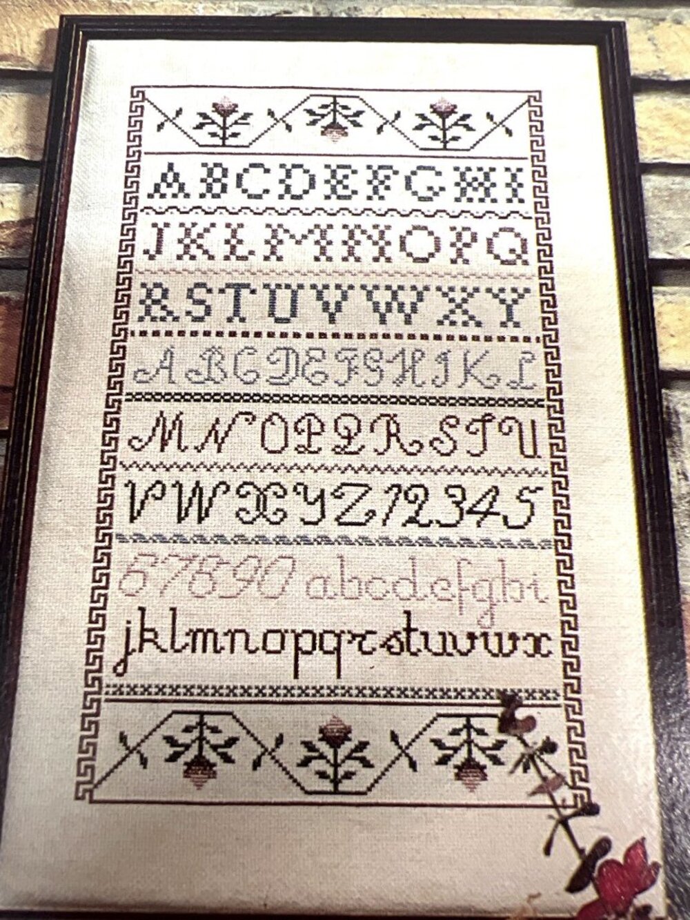 Alphabet Primer Cross-Stitch Chart Barkraft Samplers Heirloom Design Vintage